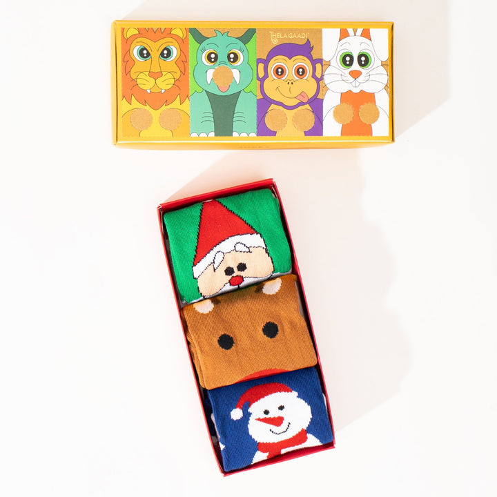 Kids : Snow Christmas crew Socks