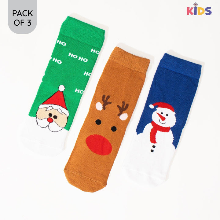 Kids : Snow Christmas crew Socks
