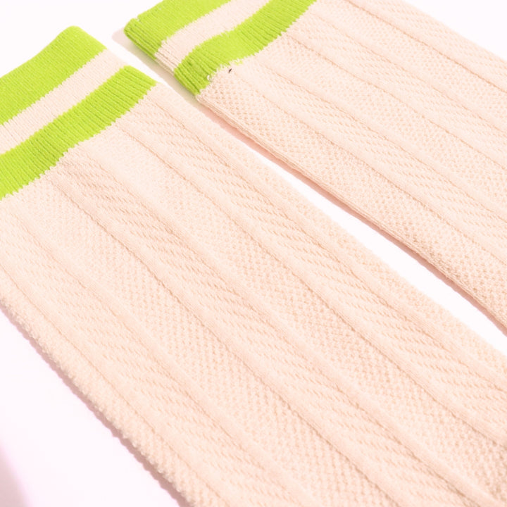Lime Twist Honeycomb Socks