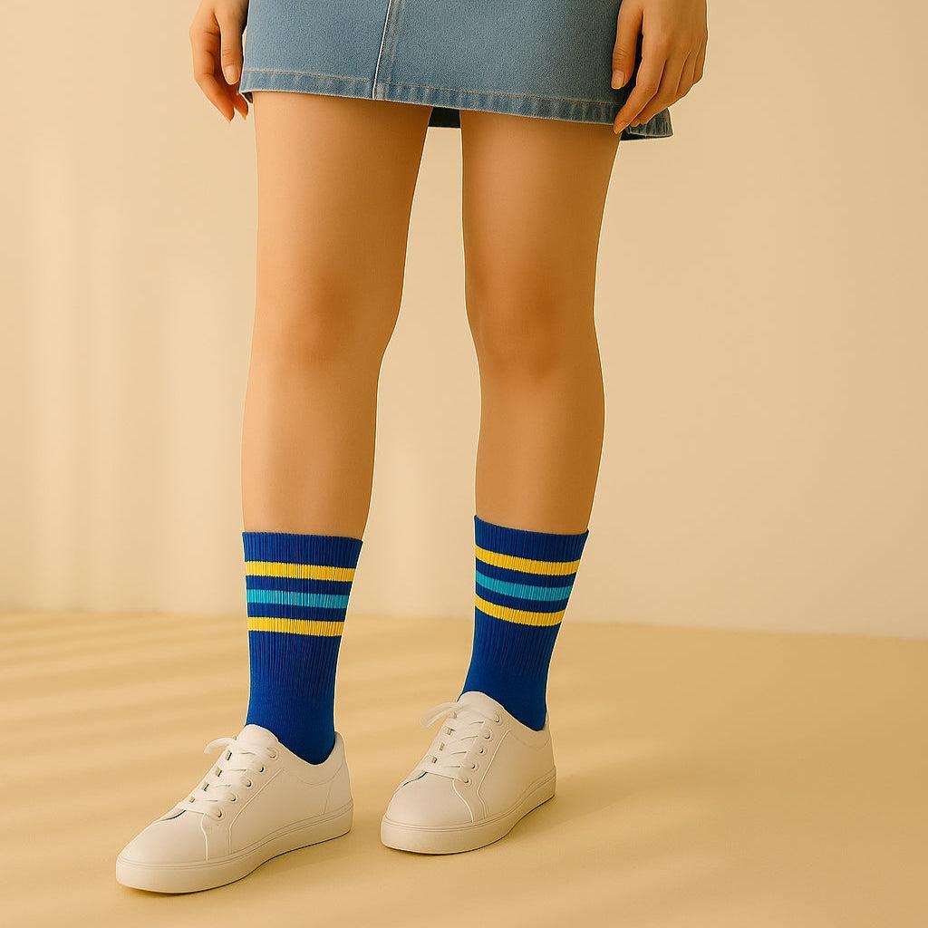 Navy Classic Vintage Socks
