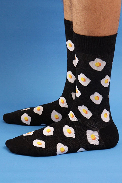 THELA GAADI Censored & Smily Printed Socks | Pure Cotton Printed Funky  Socks for Men & Women | Unisex, Crew Length Socks | Odour Free, Breathable