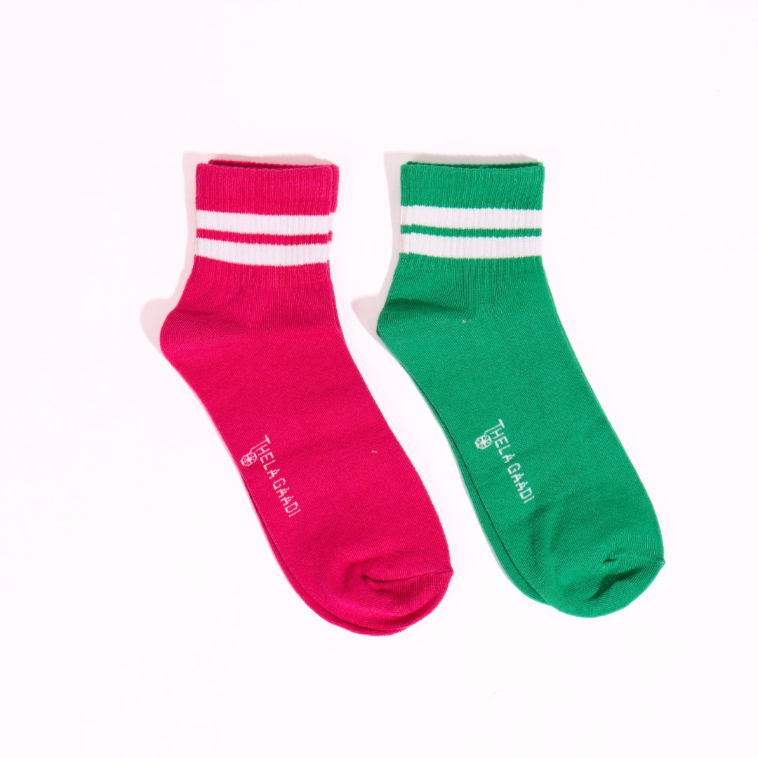 Ankle ribbed Socks