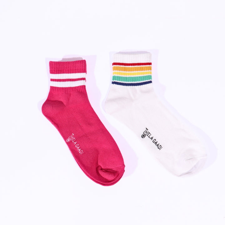 Ankle ribbed Socks