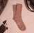 Chocolate Solid Ribbed Socks
