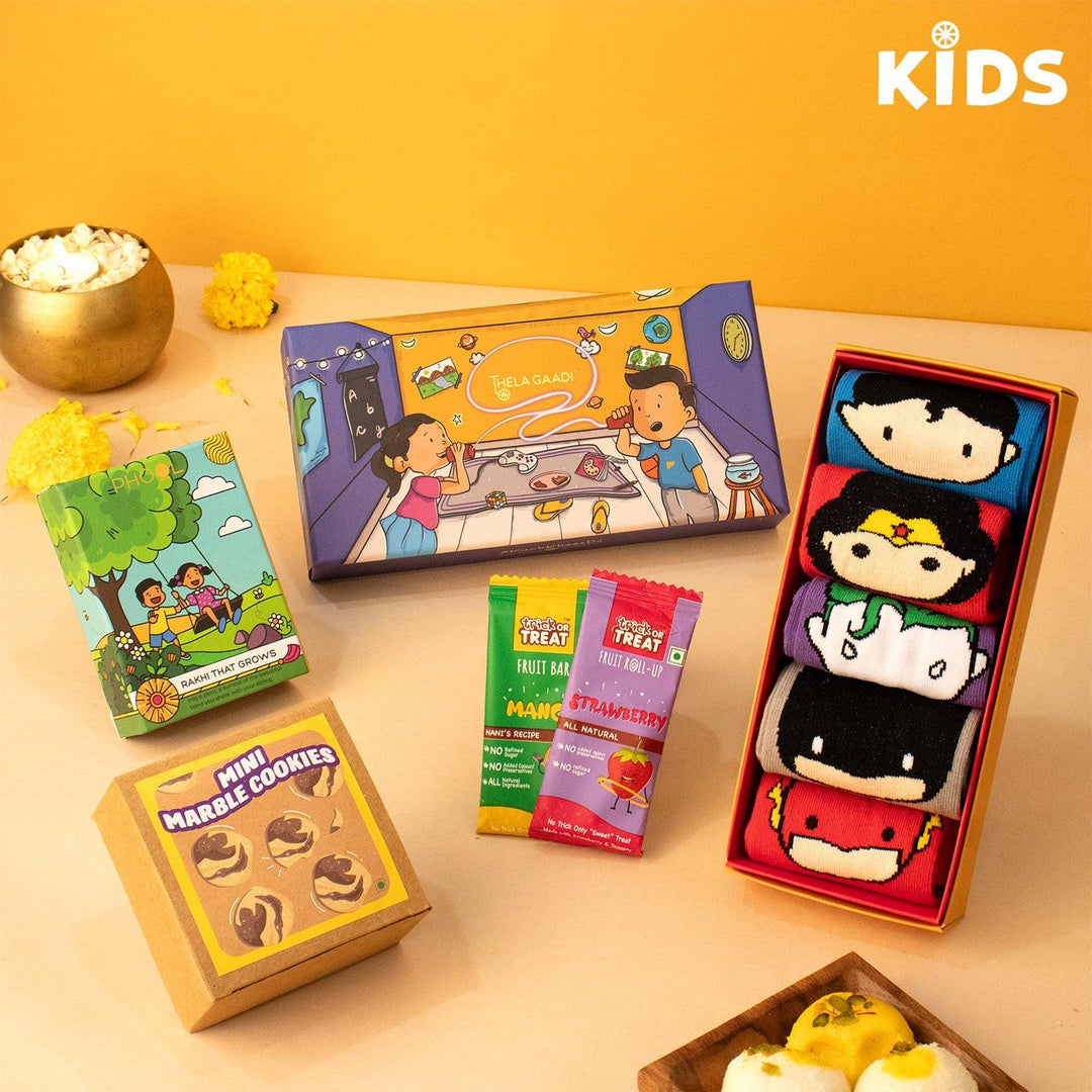 DC: Kids Superhero Rakhi Gift Box