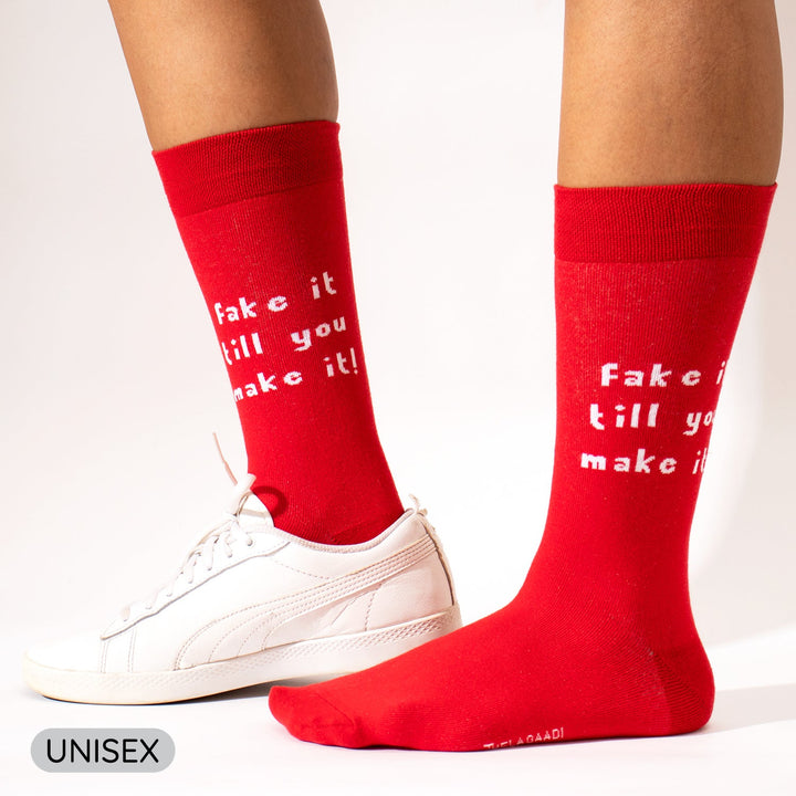 Fake It & Abstract Socks