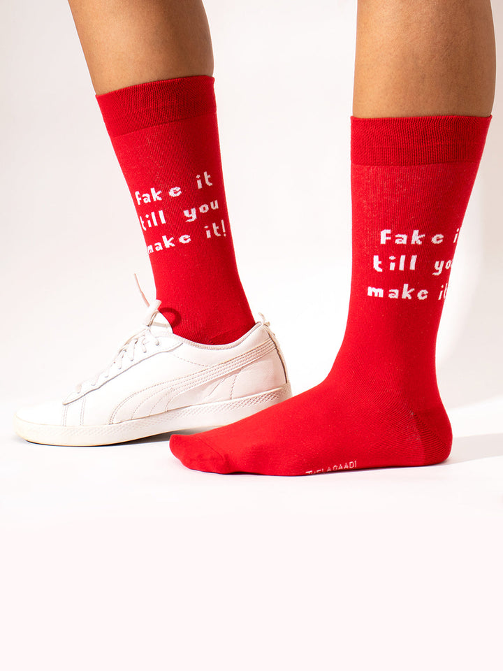 Fake It & Don't Follow Me Socks