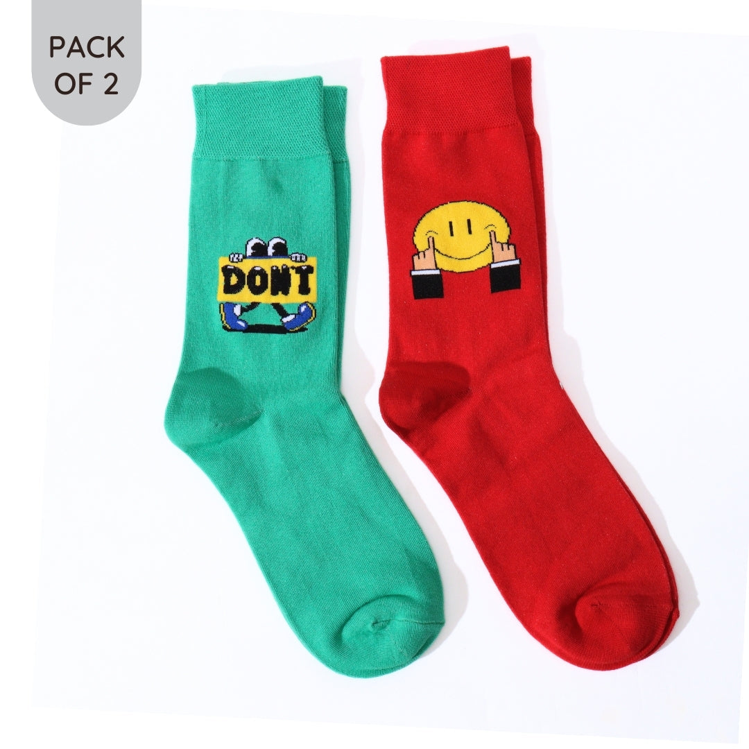 Fake It & Don't Follow Me Socks