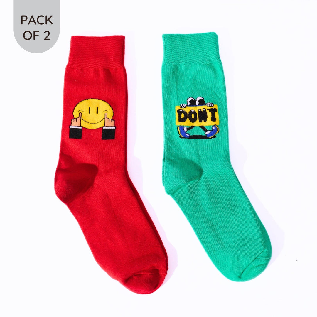 Fake It & Don't Follow Me Socks