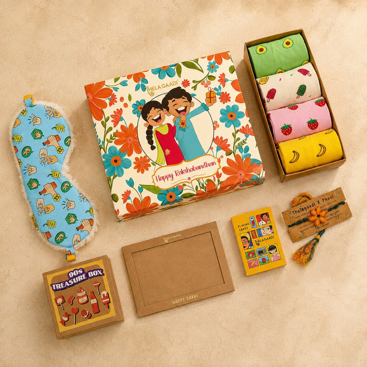 Fruit Custard Retro Rakhi Gift Box