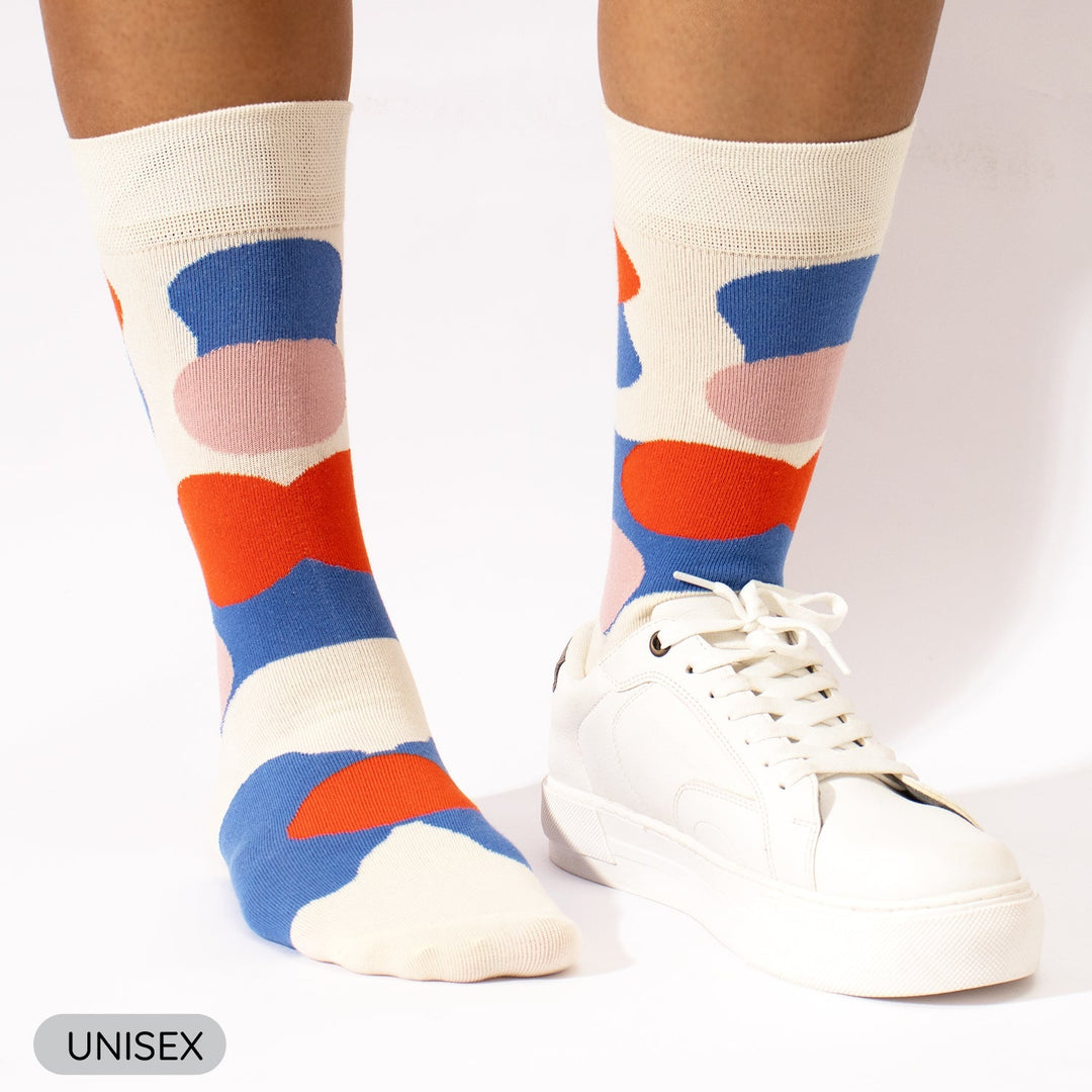 Honeybee & Abstract Crew Socks