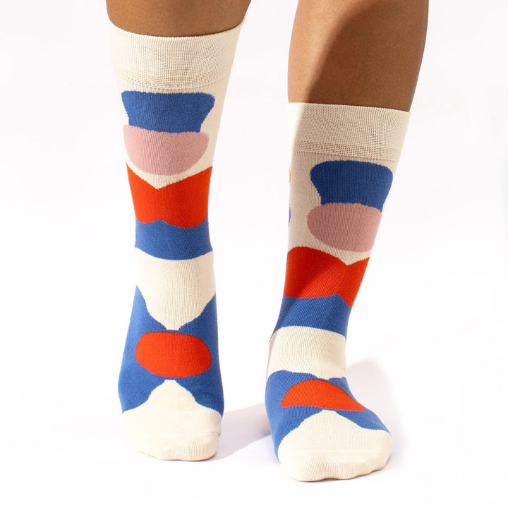 Honeybee & Abstract Crew Socks