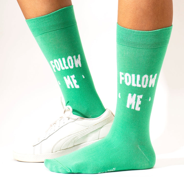 Honeybee & Don't Follow Me Crew Socks