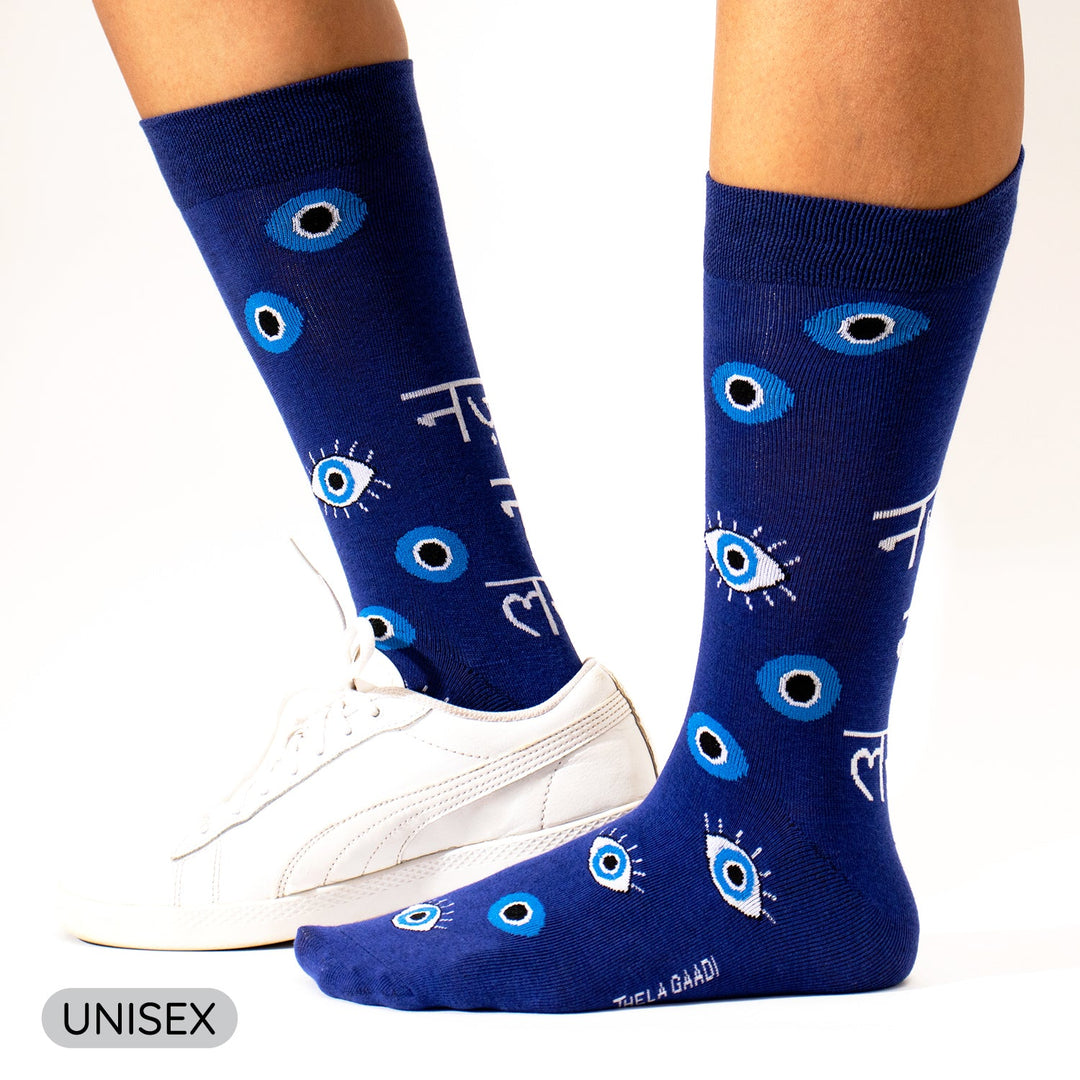 Honeybee & Evil Eye Crew Socks