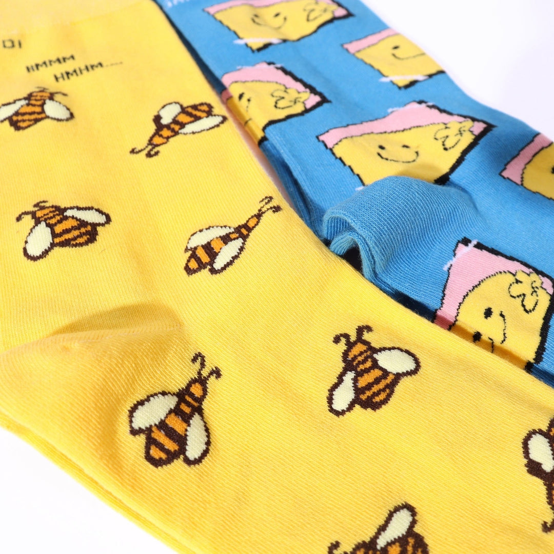 Honeybee & Smily Crew Socks