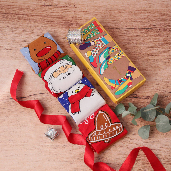 Jingle Joy Winter themed Socks