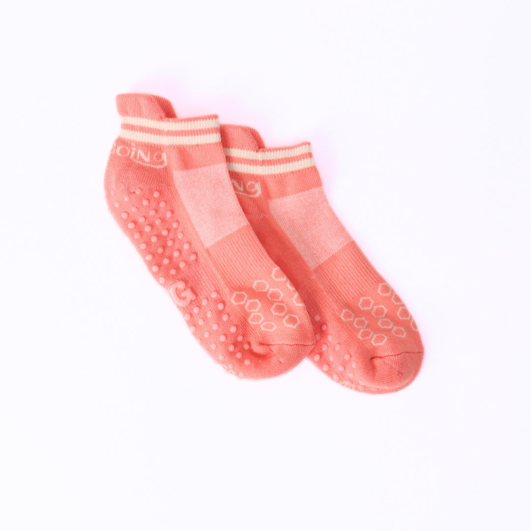 Keep Going Peach Yoga & Pilates Grip Socks