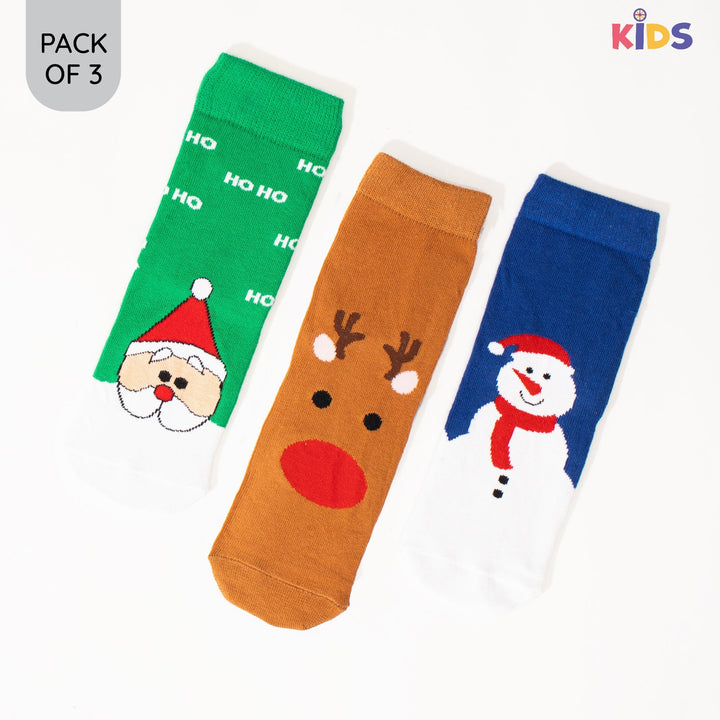Kids : Snow Christmas crew Socks