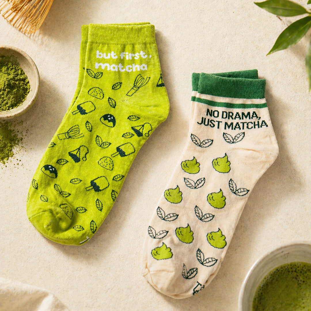 Matcha Friendship Socks