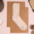 Oat Meal Solid Ribbed Socks