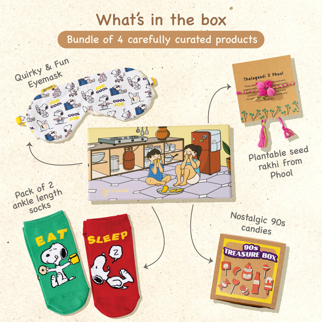 Peanuts: Eat Sleep Rakhi Gift Box