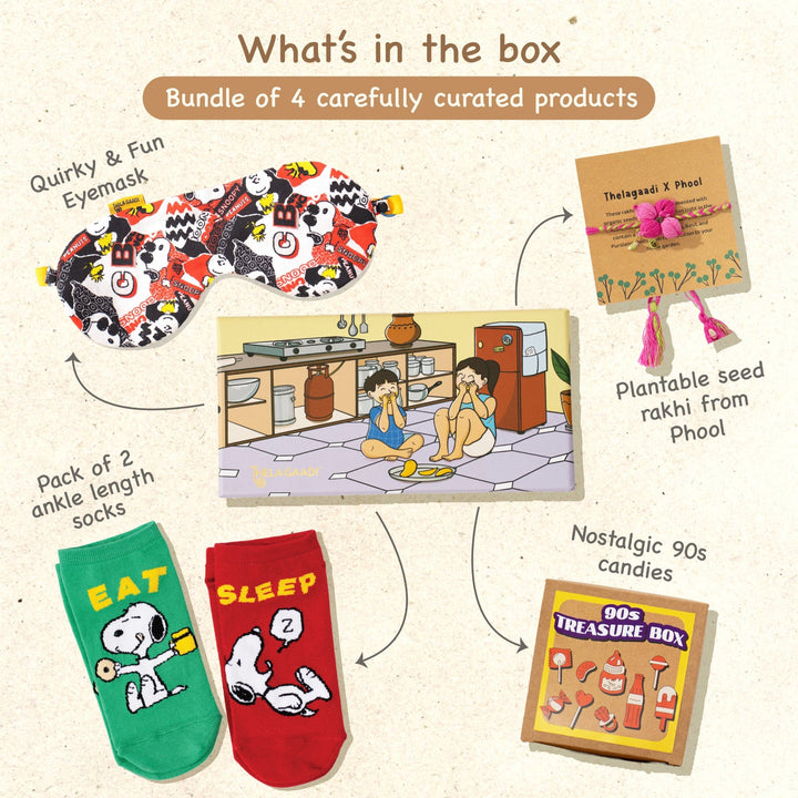 Peanuts: Eat Sleep Rakhi Gift Box