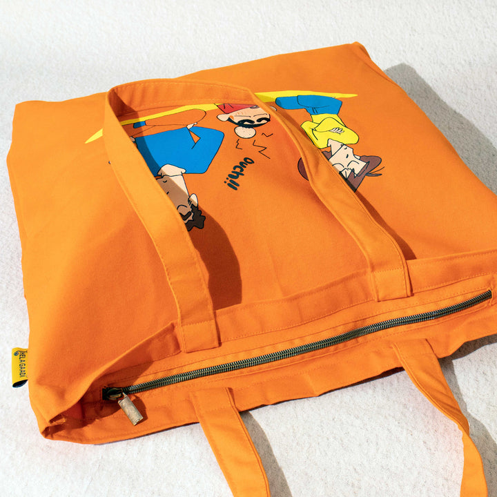 Shinchan: Family Zipper Tote Bag