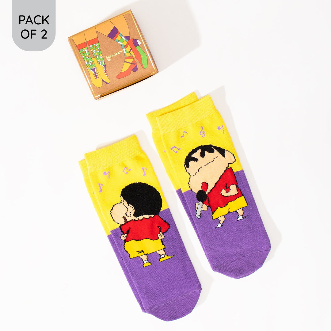 Shinchan : Music Ankle Socks