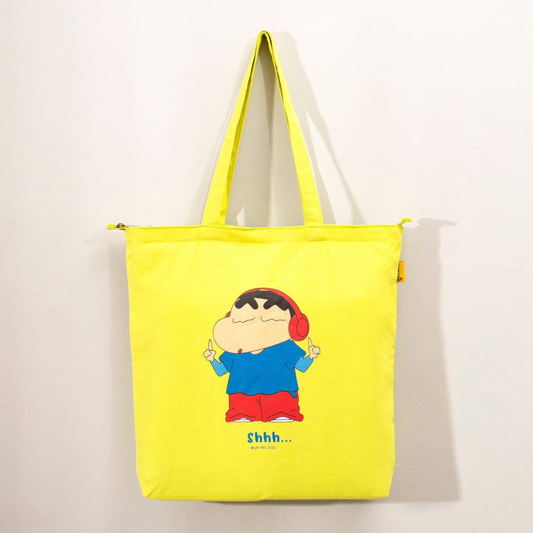 Shinchan: No Noise Zipper Tote Bag