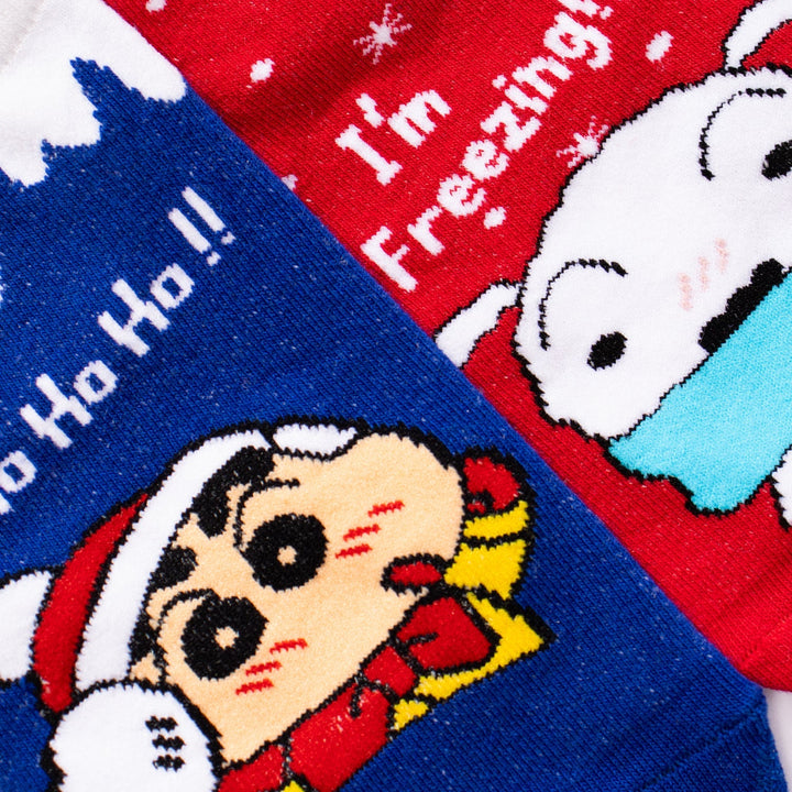 Shinchan & Shiro Winter Socks