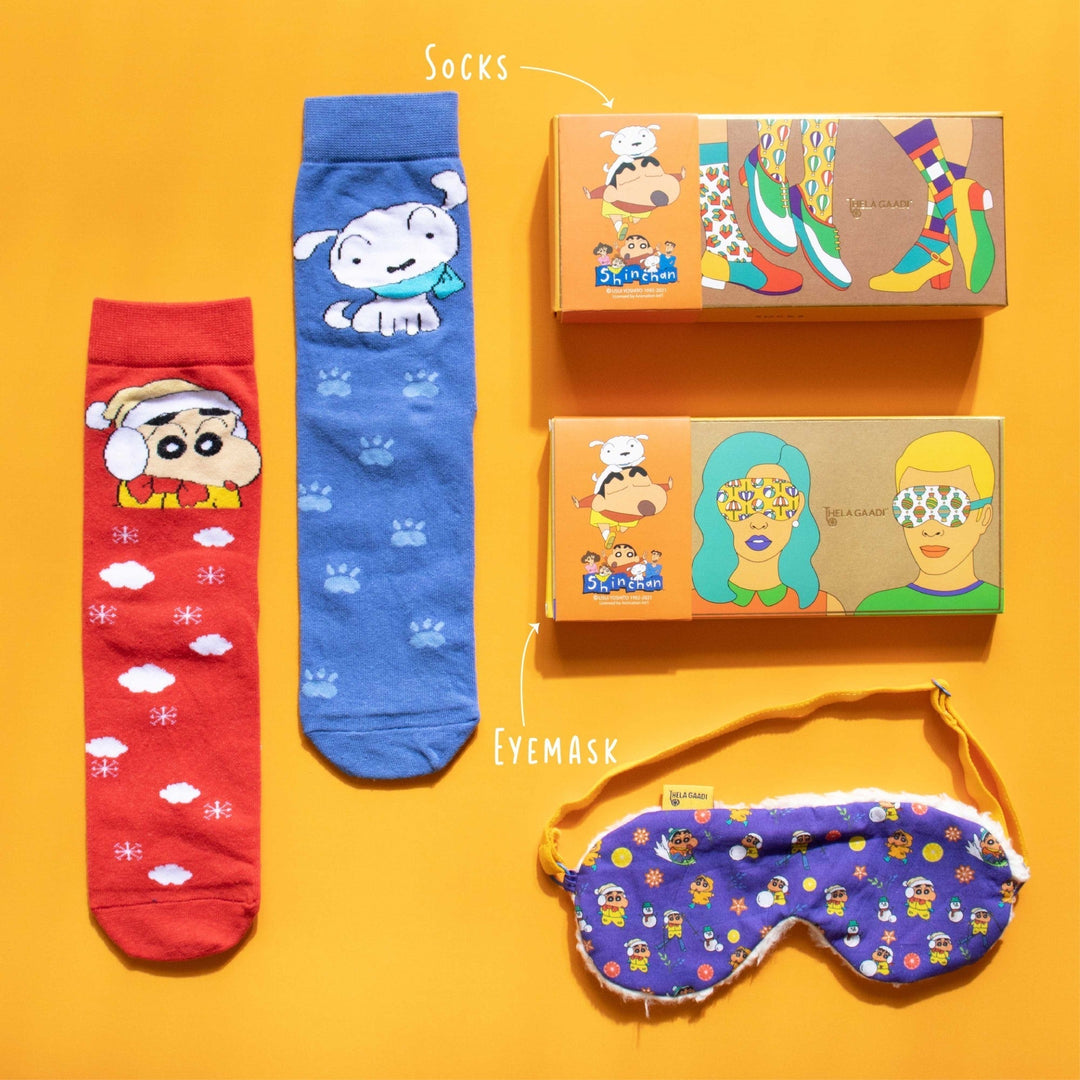 Shinchan: Socks + Eye Mask Combo