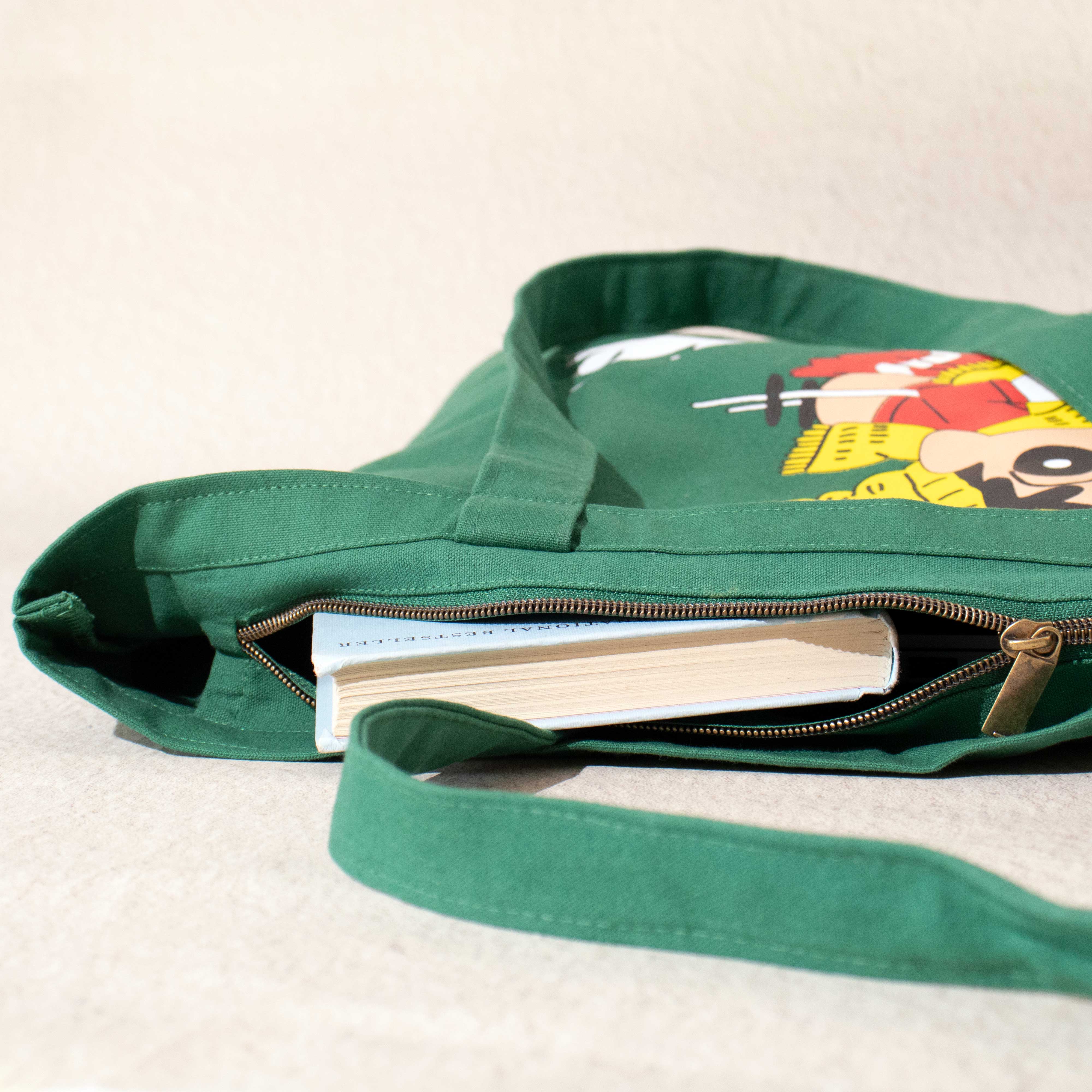 Shinchan: Winter Joy Zipper Tote Bag – Thela Gaadi