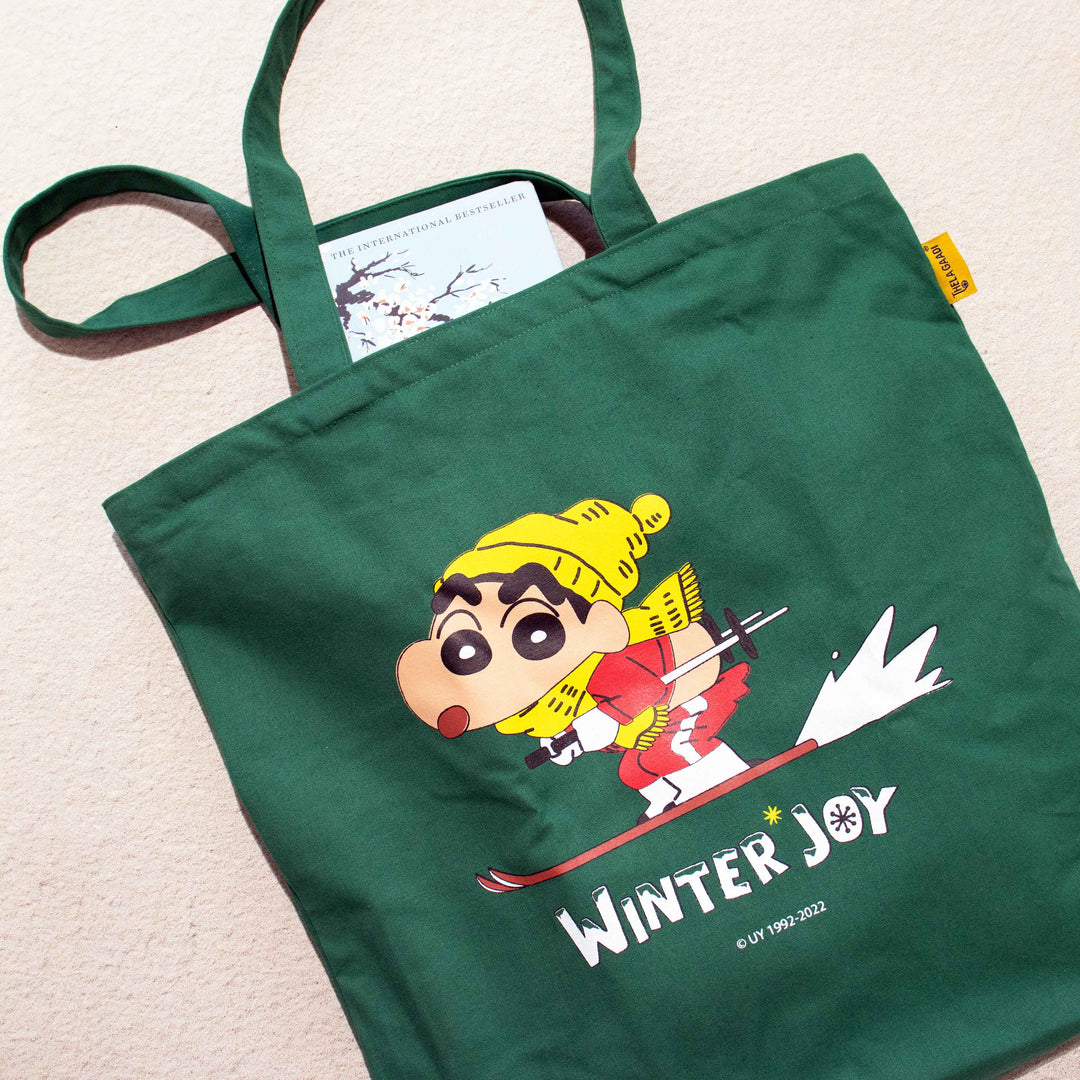 Shinchan: Winter Joy Zipper Tote Bag