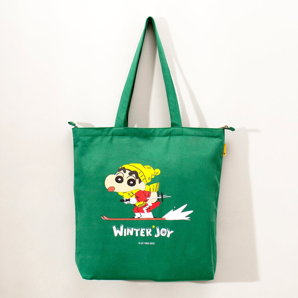 Shinchan: Winter Joy Zipper Tote Bag – Thela Gaadi