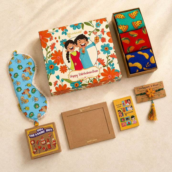 Snack Attack Retro Rakhi Gift Box