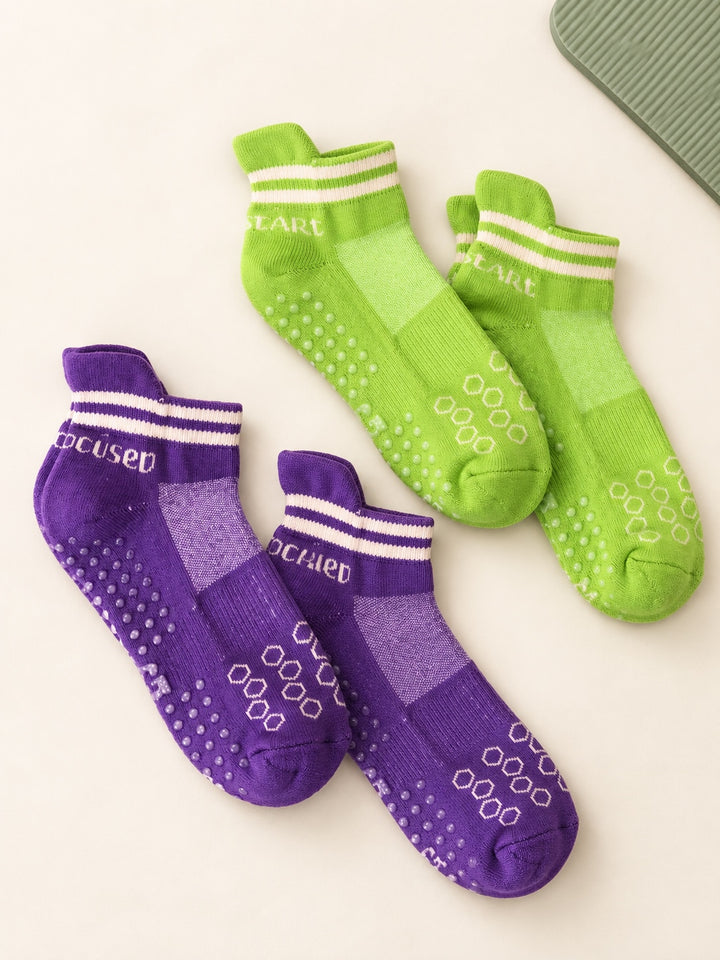 Calm & Focused Yoga & Pilates Grip Socks