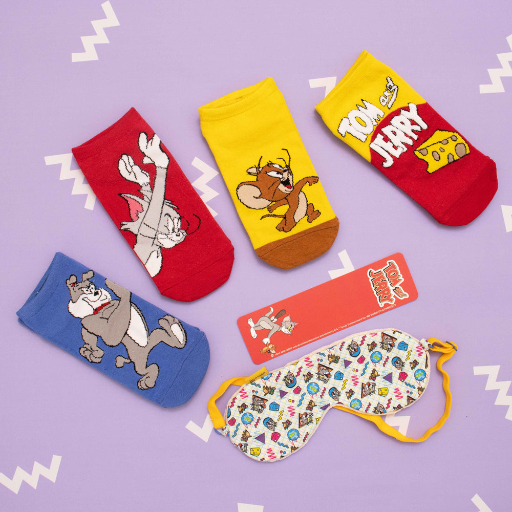 Tom & Jerry: Socks + Pop Eye Mask Combo