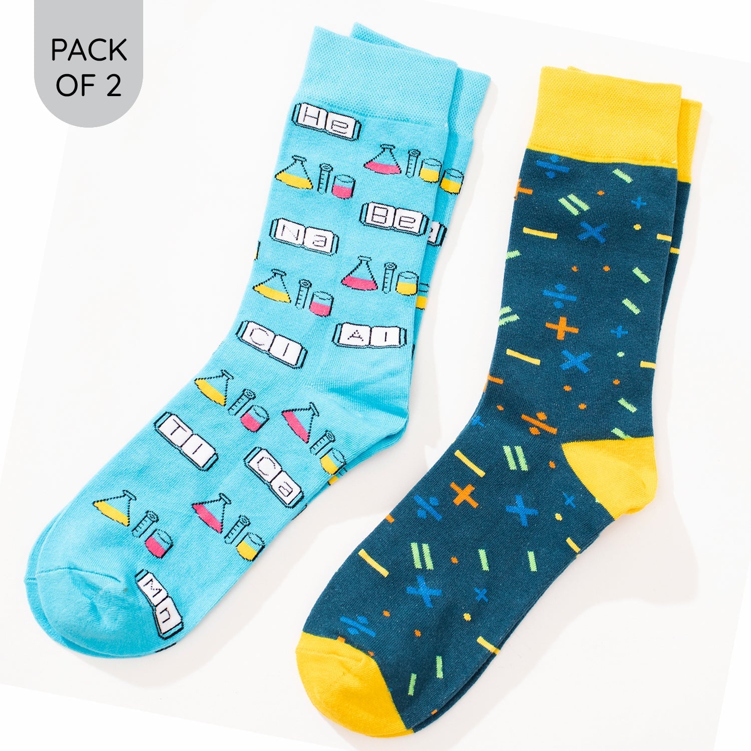 Lab Socks Vivid Lab Partners Socks Set | Thela Gaadi | Unisex | Gift Set